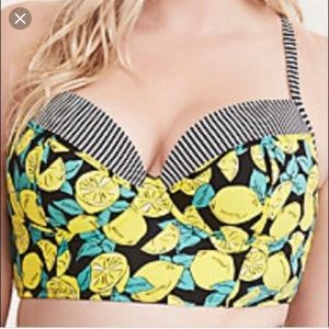 Torrid lemon swim top.
